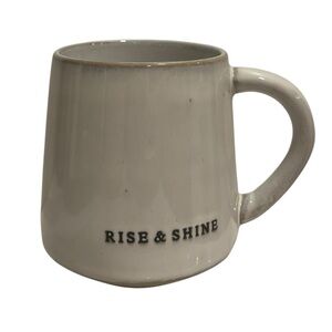 Hearth & Hand Mug Rise and Shine Stoneware Glazed Magnolia Target